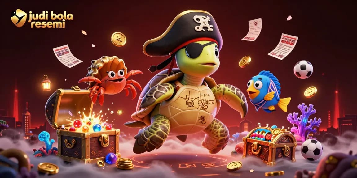 Engage in the thrilling world of judi bola resmi with exciting sports betting visuals featuring aquatic characters.