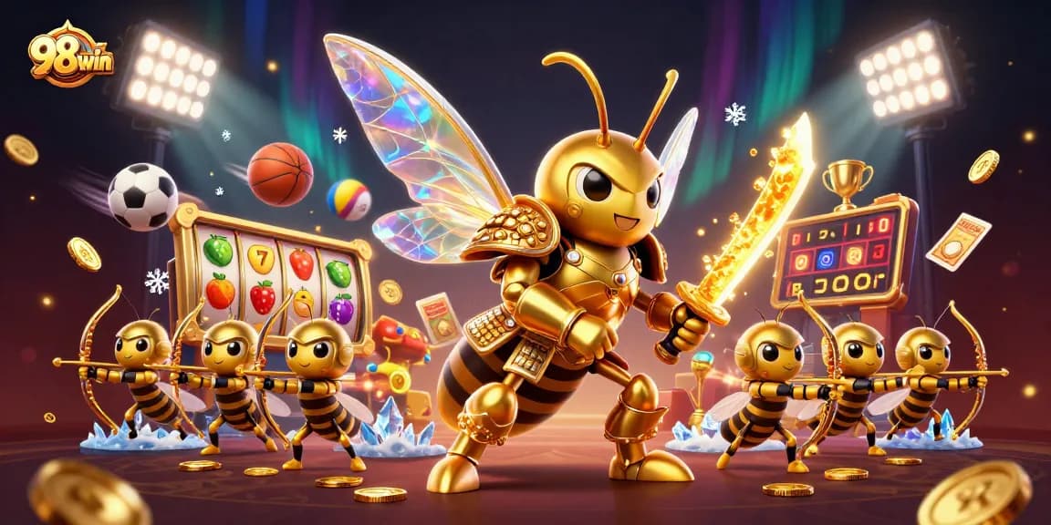 Join the thrilling action at 98win with exciting slots and vibrant game elements!