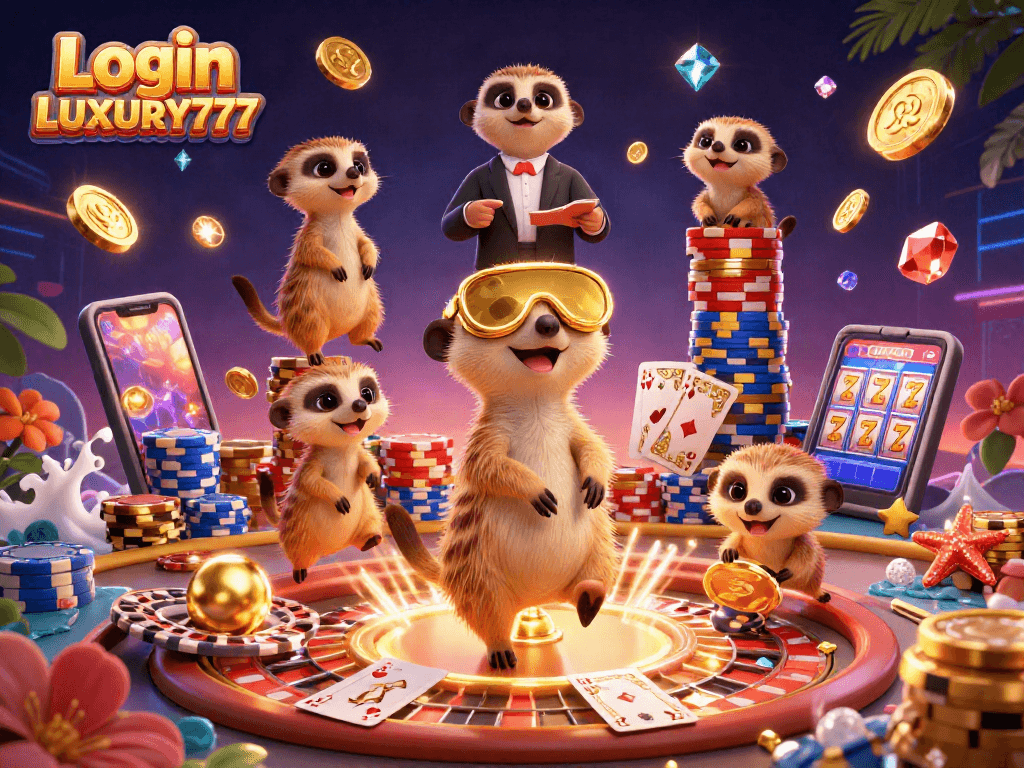 Login LUXURY777, merasakan keseruan kasino dengan koloni meerkat yang memimpin permainan kartu