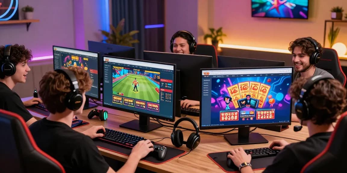 Exciting gaming scene on 78WIN platform, showcasing diverse players engaged in online betting and casino games.