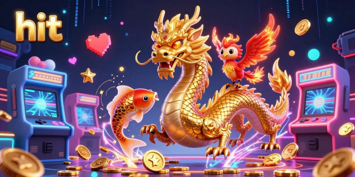 Experience the thrill of hit gaming with vibrant elements and dynamic characters in this enchanting scene.