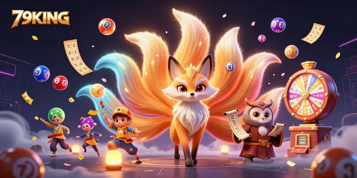 Experience thrilling gaming with 79KING's colorful lottery theme featuring vibrant characters and action.