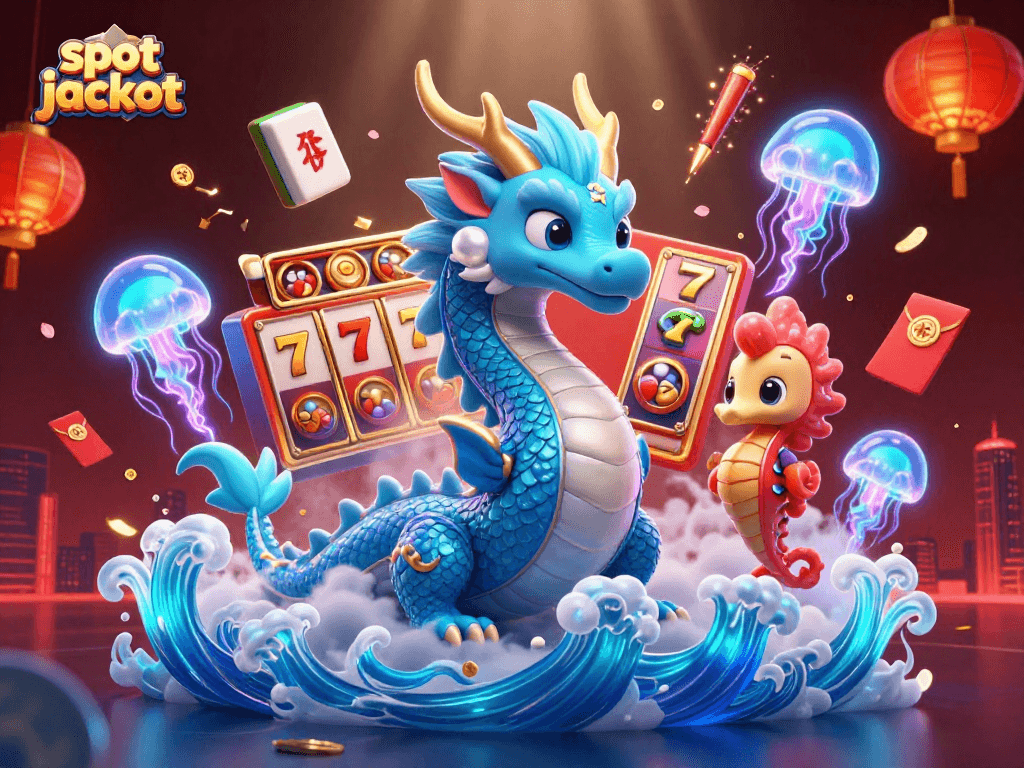 Experience epic wins with the slot jackpot, featuring vibrant casino elements and characters in action.