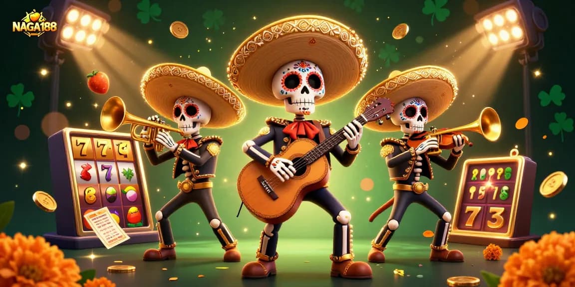NAGA188 menghadirkan keseruan permainan slot dengan suasana mariachi yang ceria dan elemen perjudian menarik.