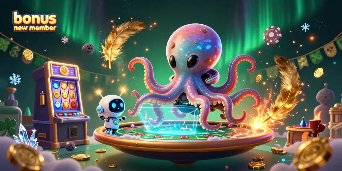Engage with the dynamic slot gaming experience through the bonus new member visuals featuring an alien theme.