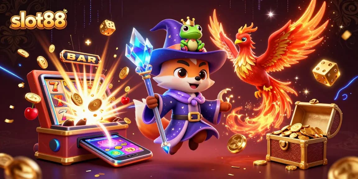 Permainan slot88 yang mengasyikkan dengan karakter ajaib dan mesin slot mendebarkan.