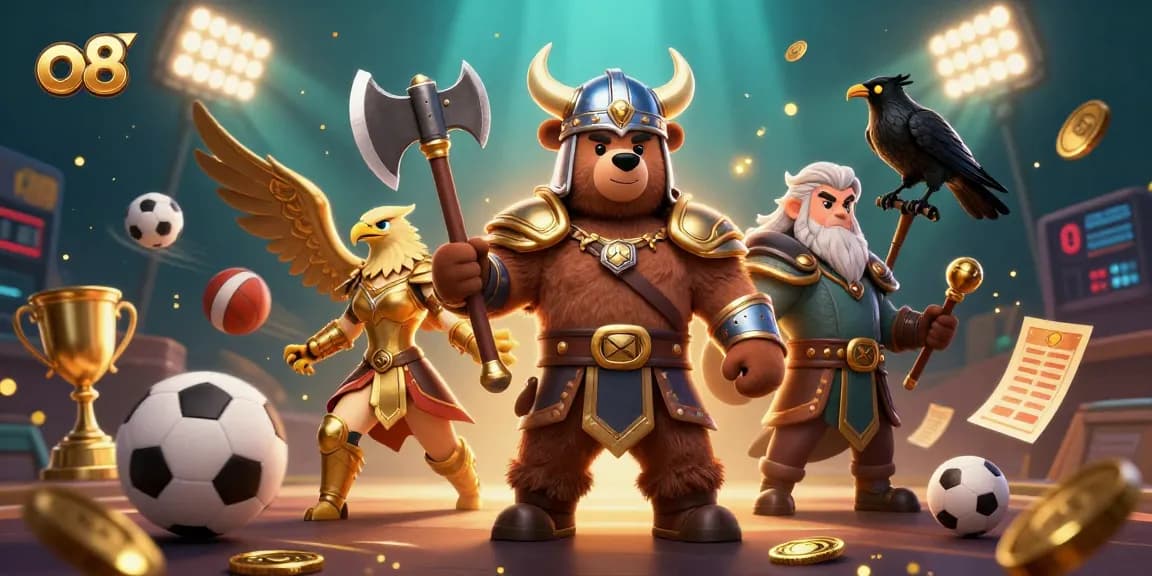 Experience thrilling action in the o8 casino with vibrant characters and exciting game elements.