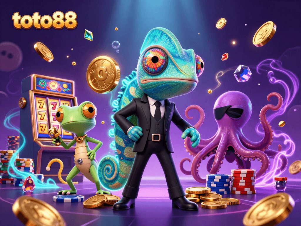 Experience thrilling gameplay at toto88 with a vibrant illustration of exciting casino elements.