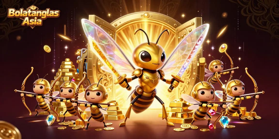 Engage with Bolatangkas Asia’s thrilling gaming experience featuring dynamic golden hornet samurai and treasure.