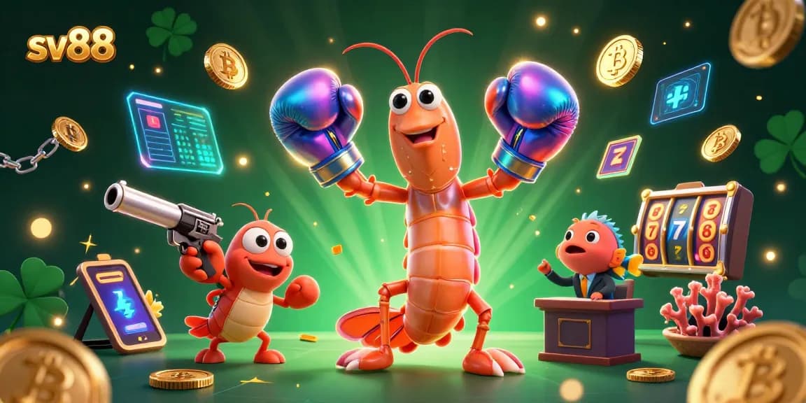 Engage in thrilling casino action with sv88 featuring dynamic characters in a rich 3D illustration.