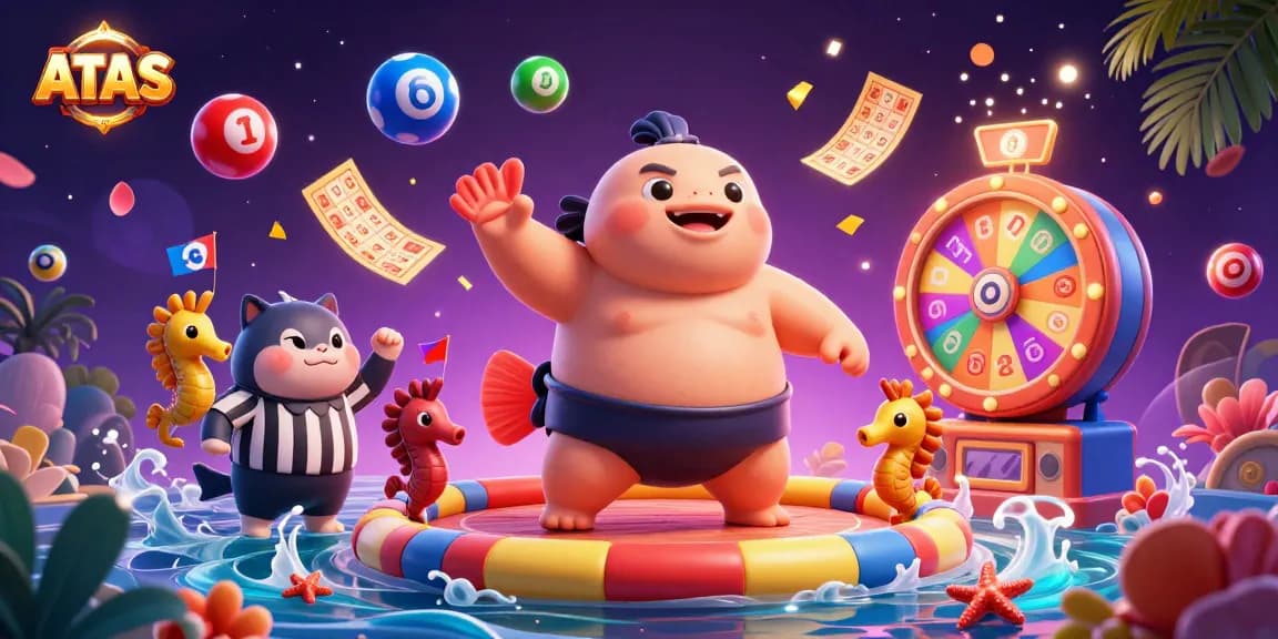 Engage in exhilarating lottery fun at ATAS with colorful bouncing lottery balls and vibrant prizes.