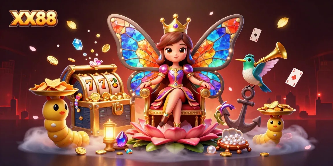 Engage in thrilling gameplay at XX88 with vibrant casino elements and stunning 3D visuals.