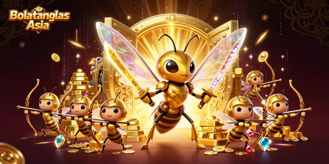Engage with Bolatangkas Asia’s thrilling gaming experience featuring dynamic golden hornet samurai and treasure.