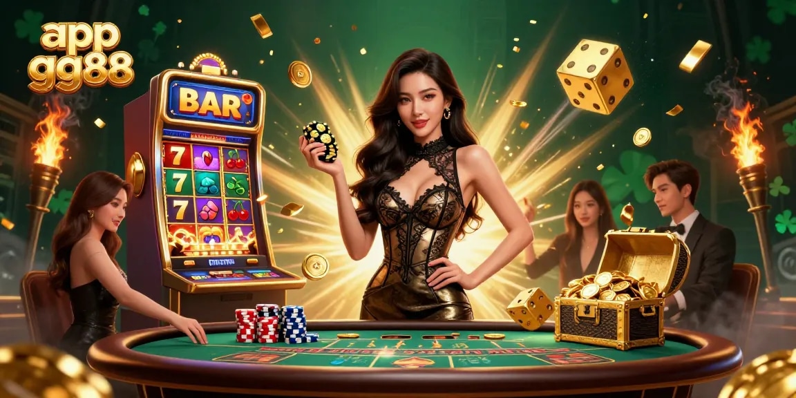 Experience exciting wins with app gg88 in a luxurious casino environment filled with dynamic gaming elements.