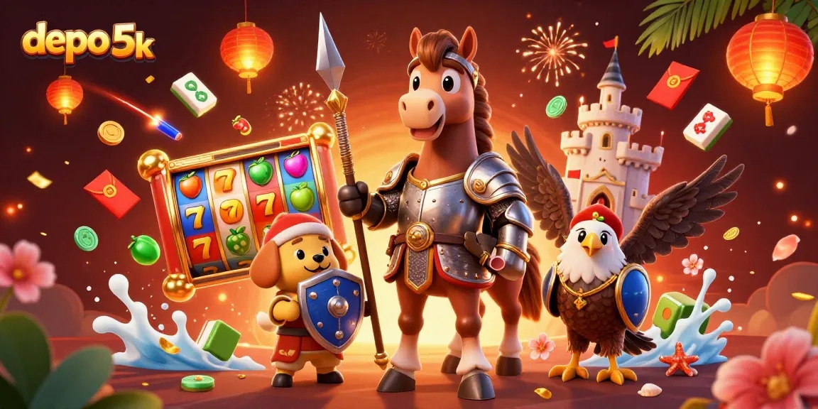 Engage in thrilling gameplay with depo 5k slot reels featuring vibrant symbols and cascading rewards.