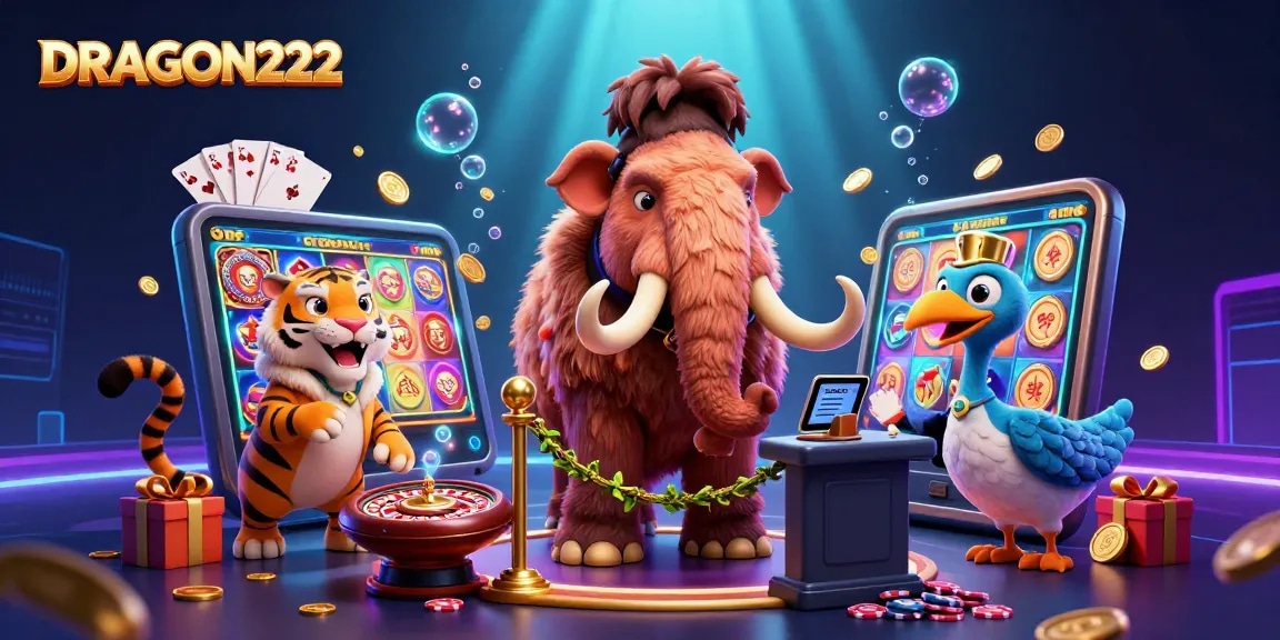 Feel the excitement with DRAGON222 as you engage with vibrant casino characters and thrilling games!
