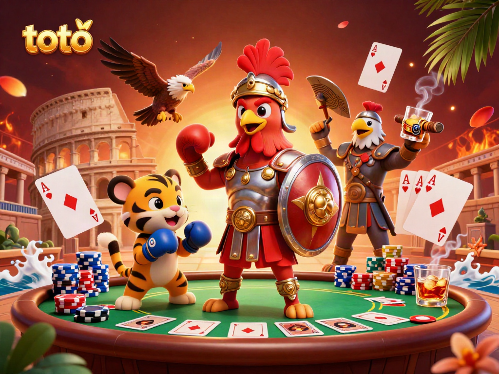 Experience thrilling gameplay at a casino featuring a dynamic scene with toto.
