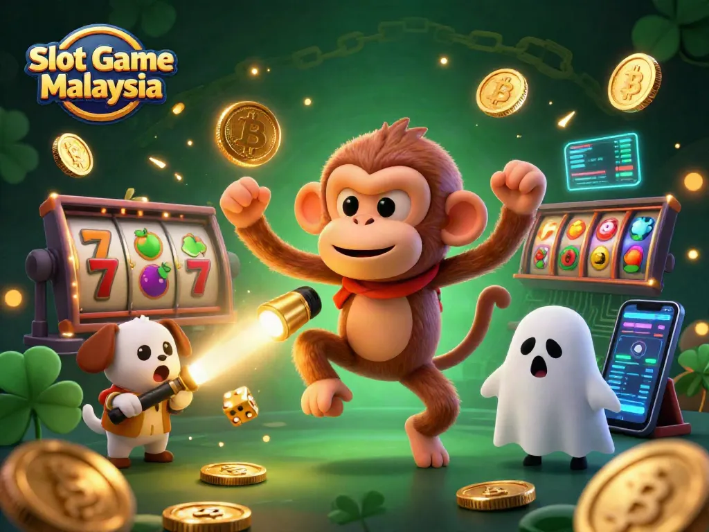 Experience thrilling action in Slot Game Malaysia with lively characters in a haunted casino.