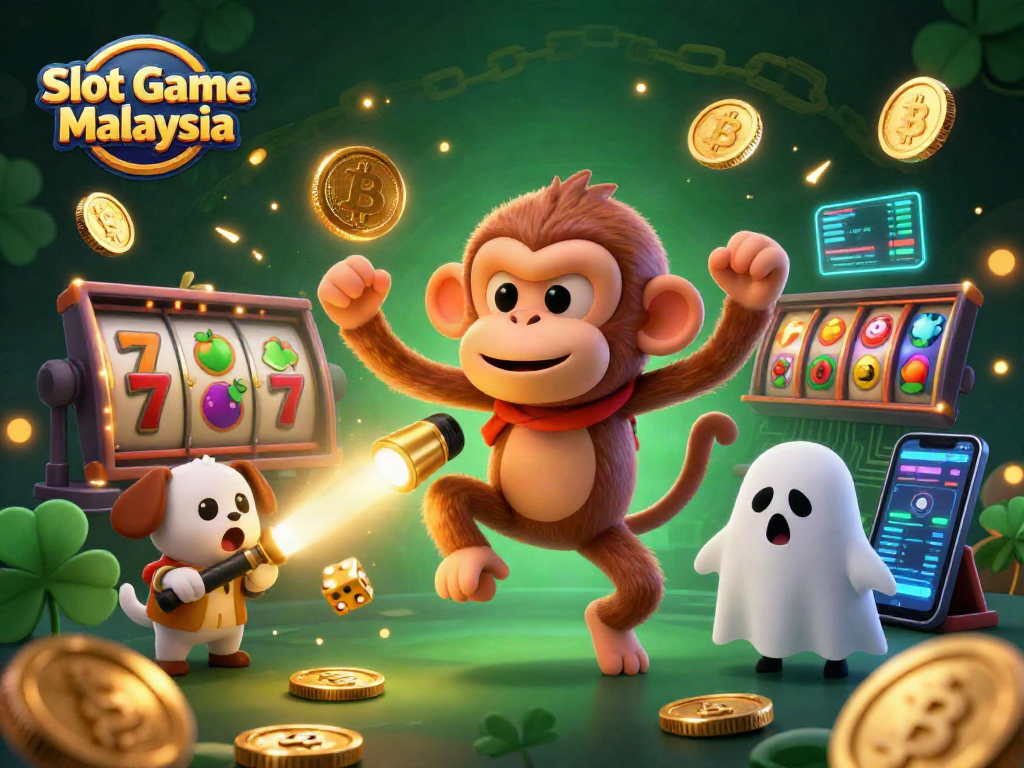 Experience thrilling action in Slot Game Malaysia with lively characters in a haunted casino.