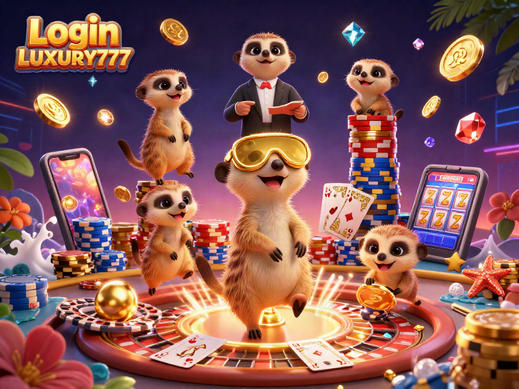 Login LUXURY777, merasakan keseruan kasino dengan koloni meerkat yang memimpin permainan kartu