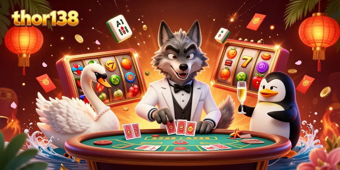 Menangkan hadiah menarik di thor138 dengan slot berputar dan karakter kasino menawan.