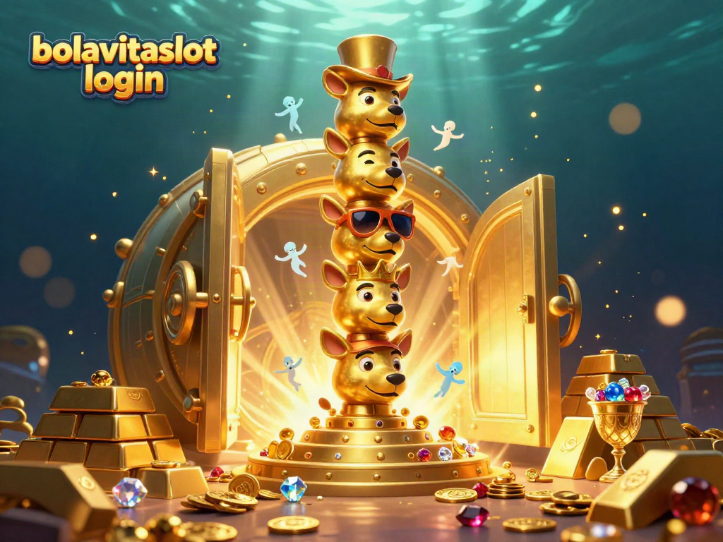 Win big with bolavitaslot login featuring vibrant casino elements and animated golden totem.