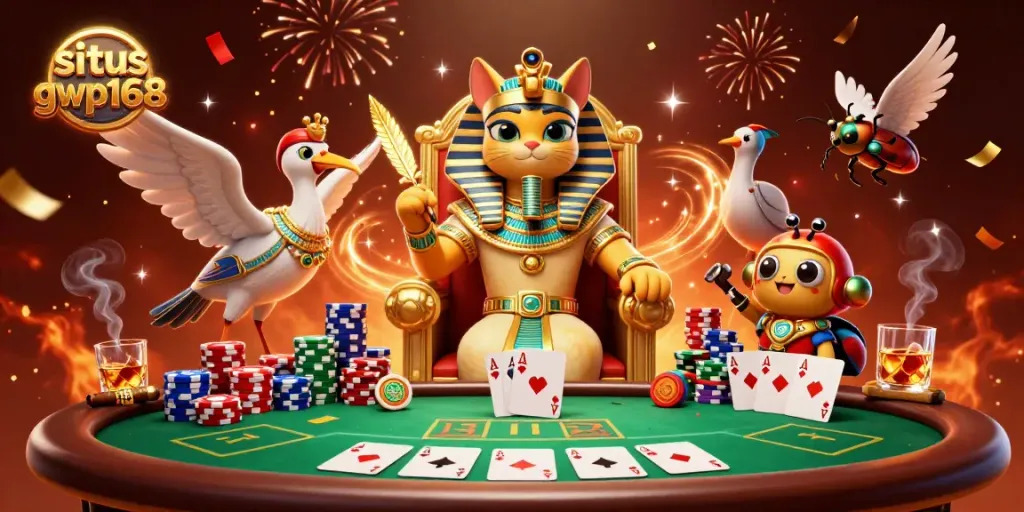 Menangkan permainan di situs gwp168 dengan dealer langsung seperti kucing firaun yang megah.