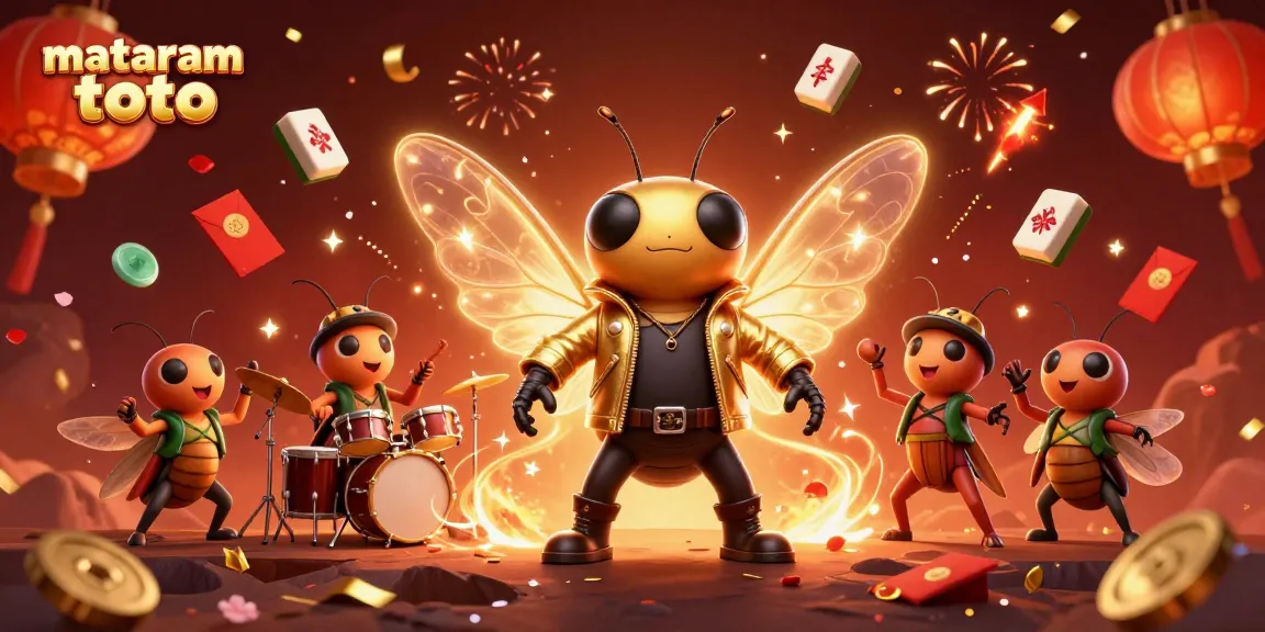 Engage in thrilling games at Mataram Toto with vibrant illustrations of excitement and luck.
