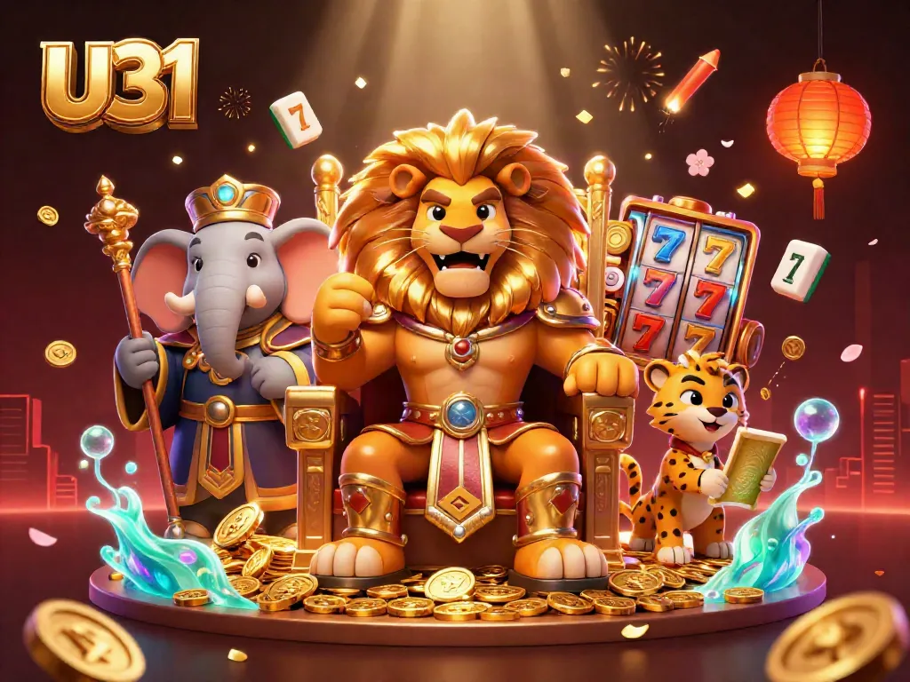 Join the U31 excitement with dynamic slot reels and vibrant characters in a captivating casino scene!