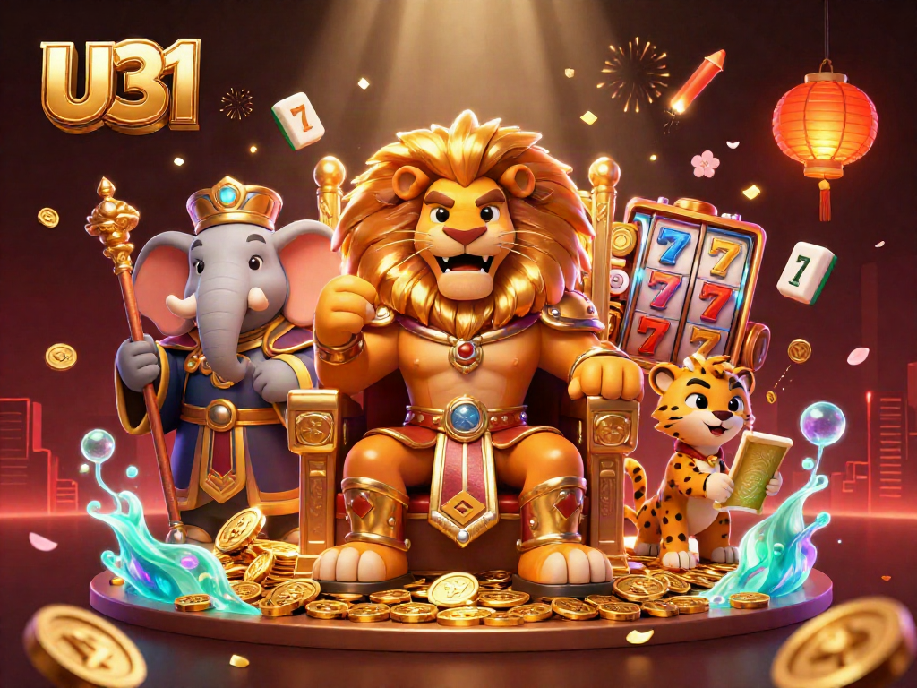 Join the U31 excitement with dynamic slot reels and vibrant characters in a captivating casino scene!
