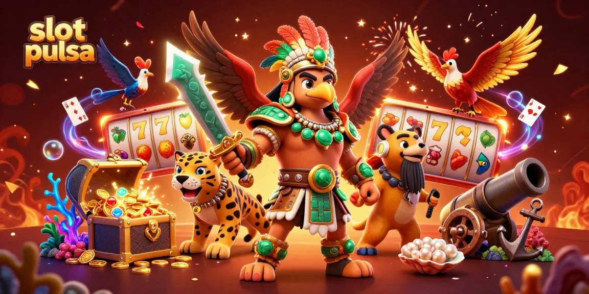 Terlibat dengan permainan slot pulsa yang mendebarkan menampilkan karakter 3D yang vibrant dan elemen kasino yang dinamis.
