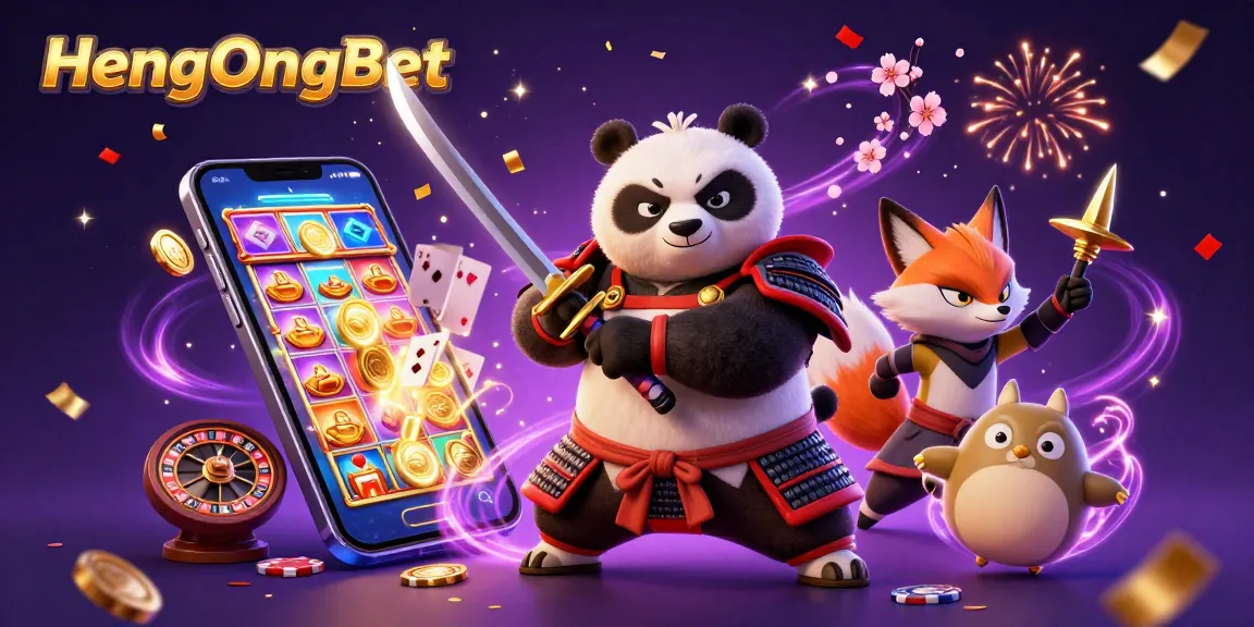 Experience thrilling gameplay at HengOngBet with unique characters and vibrant casino elements