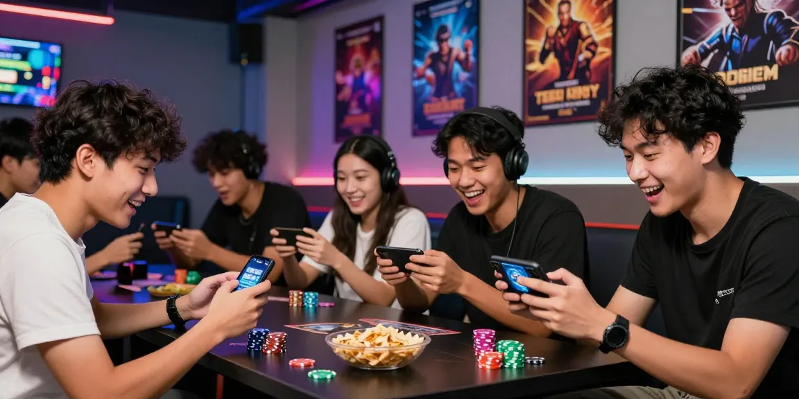 Youthful gamers enjoying Teen Patti Gold while visiting page for download.