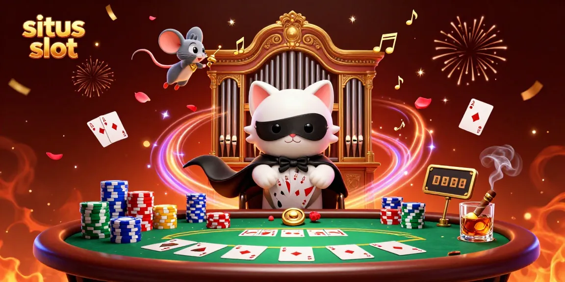 Menangkan situs slot dengan suasana kasino yang menakjubkan dan elemen slot di sekelilingnya.